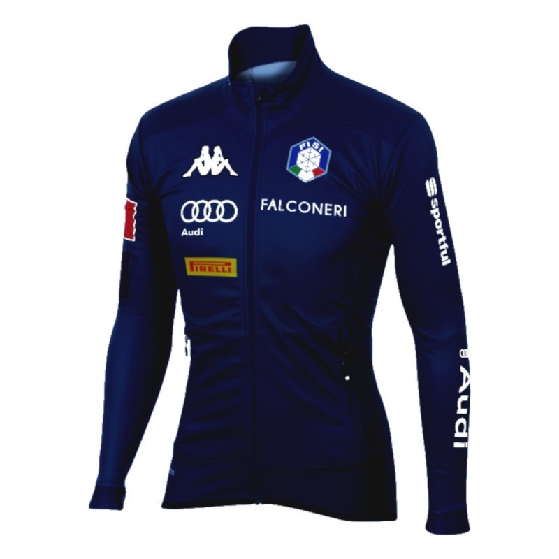 Warme Trainingsjas Sportful Team Italia WS Jacket Kappa "Italië blauw" Warme Trainingsjas Sportful Team Italia WS Jacket Kappa "Italië blauw"